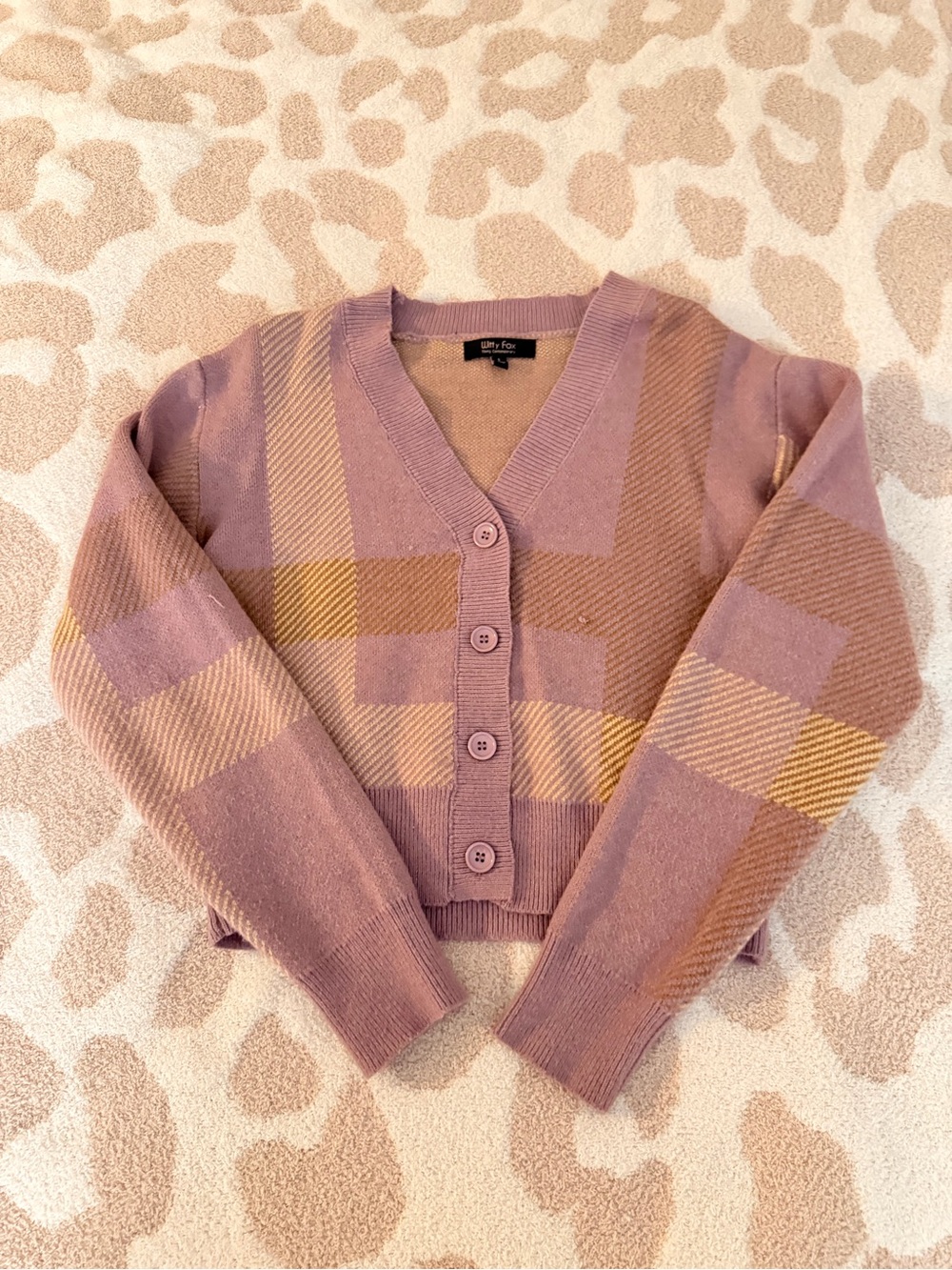 Plaid V-Neck Sweater